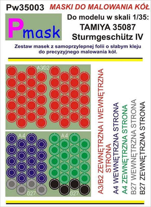 Masque P PW35003 STURMGESCHUTZ IV TAMIYA 35087 (1/35)