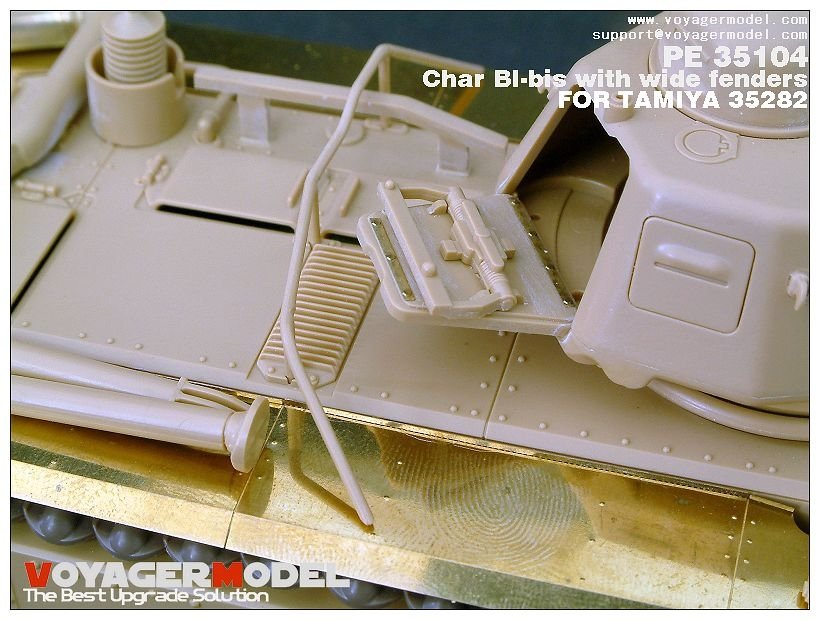 Maquette Voyager PE35104 Char bibis français de la Seconde Guerre mondiale avec ailes larges (version B incluant le canon) pour TAMIYA 35282 au 1/35 – image 3