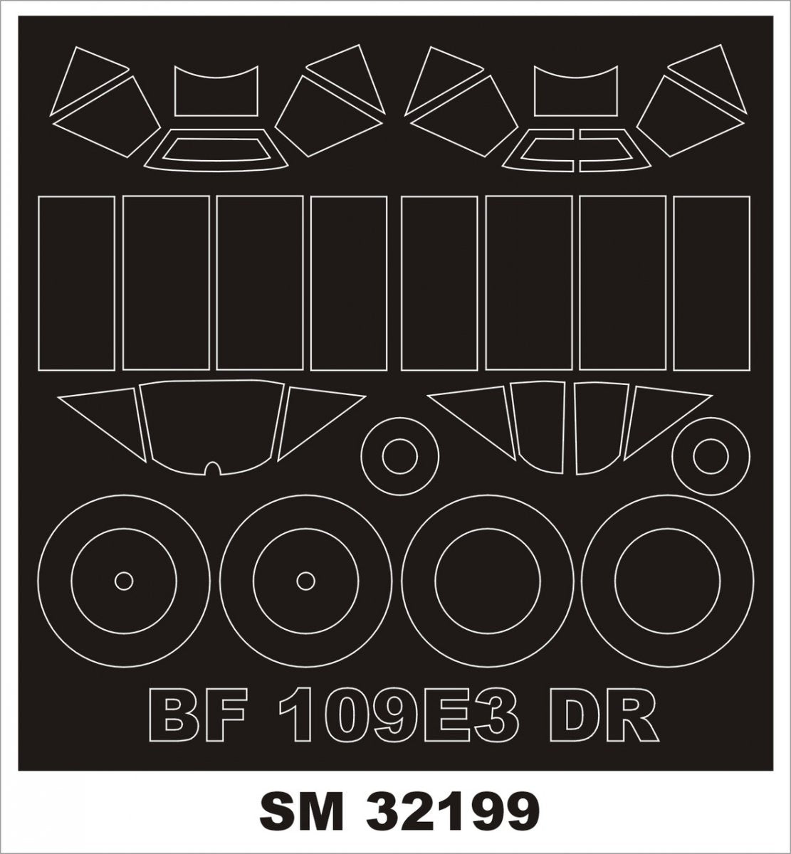 Montex SM32199 BF 109E-3 pour HOBBY 2000 1/32