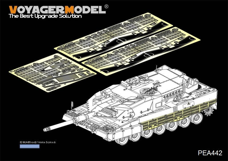 Maquette Voyager PEA442 - Chenilles de Leopard 2A5/A6 allemand moderne (GP) 1/35