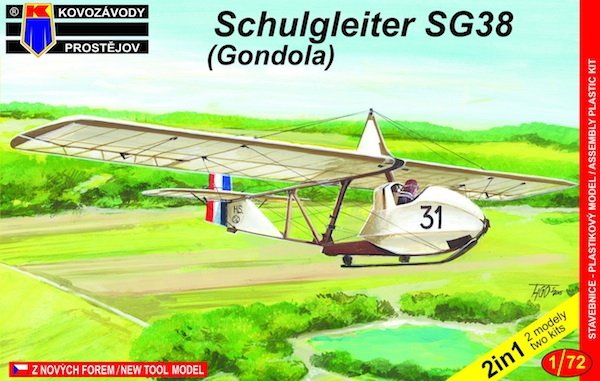 Kovozavody Prostejov KMP0027 DFS SG-38 Schulgleiter Gondola (2en1), Allemagne, France 1/72