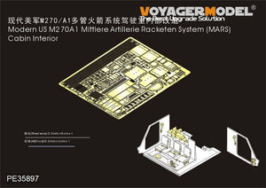 Voyager modèle PE35897 moderne US M270A1 Mittlere Artillerie Racketen système intérieur de cabine pour TRUMPETER 1/35