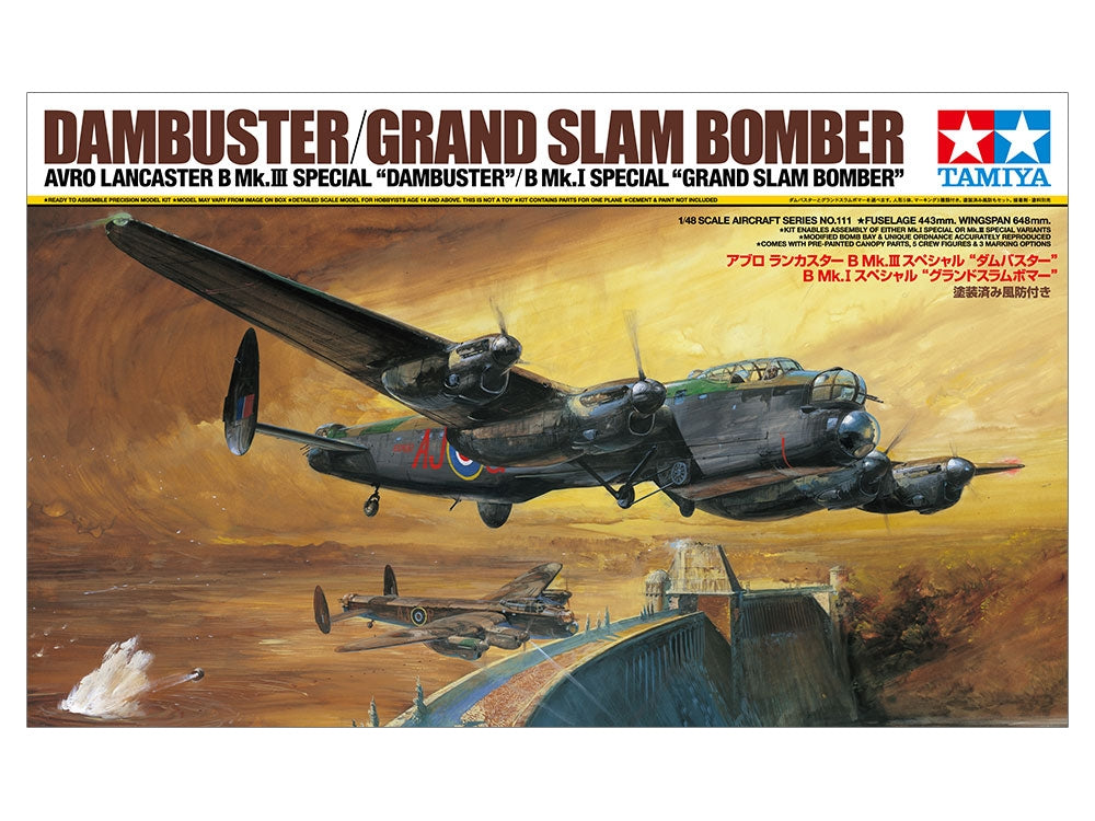 Tamiya 61111 Avro Lancaster B Mk.III Sp. - B Mk.I Sp « Grand Slam Bomber » 1/48 – immagine 2