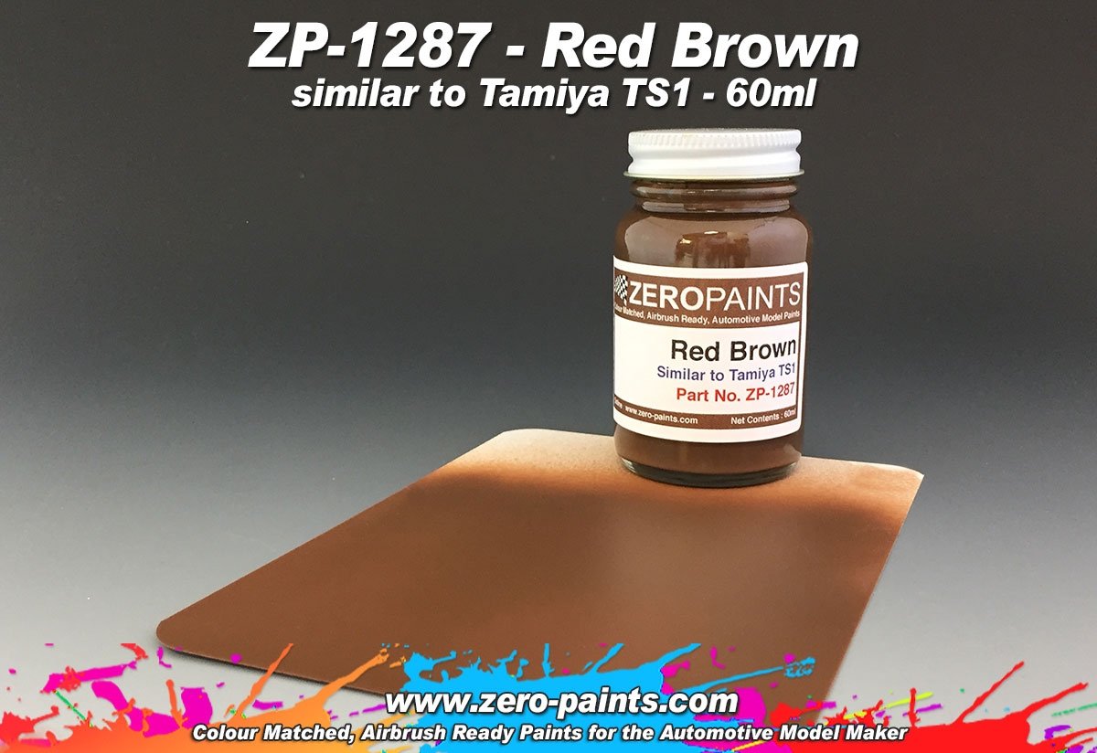 Peinture Zero Paints ZP-1287 Rouge Brun - Similaire à TS1 60 ml
