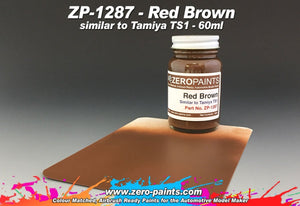 Peinture Zero Paints ZP-1287 Rouge Brun - Similaire à TS1 60 ml