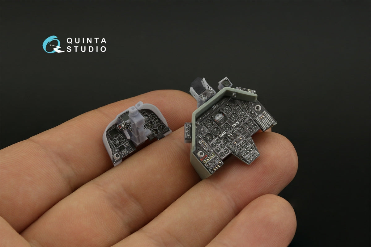 Intérieur coloré imprimé en 3D sur papier décalcomanie (Academy) pour Quinta Studio QD+35121 AH-1W (avec pièces en résine imprimées en 3D) à l&amp;#39;échelle 1/35 – image 14