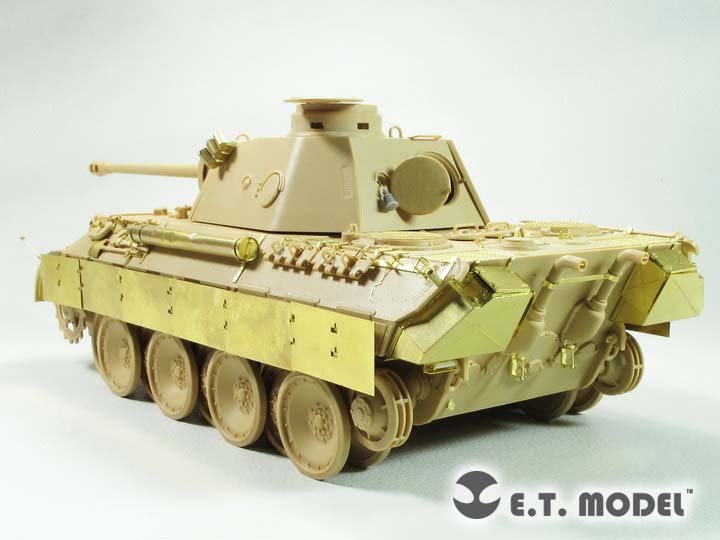 ET Model EA35-114 Ailes et jupes latérales pour char allemand Panther D de la Seconde Guerre mondiale, compatibles avec la maquette TAMIYA au 1/35 – immagine 2