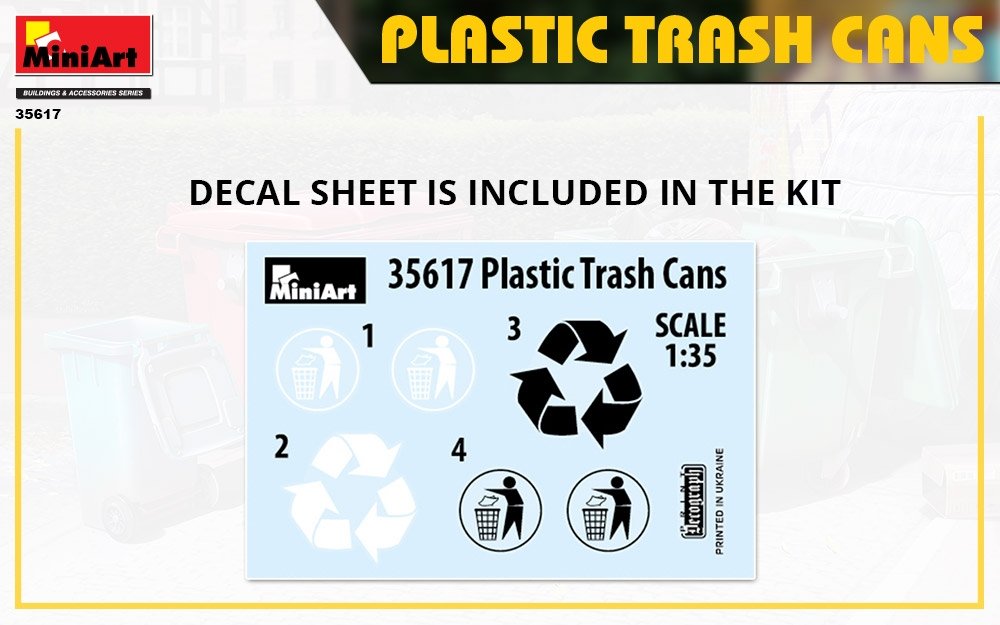 Miniart 35617 POUBELLES EN PLASTIQUE 1/35  – immagine 3