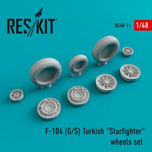 RESKIT RS48-0011 F-104 (G/S) Jeu de roues « Starfighter » turc 1/48