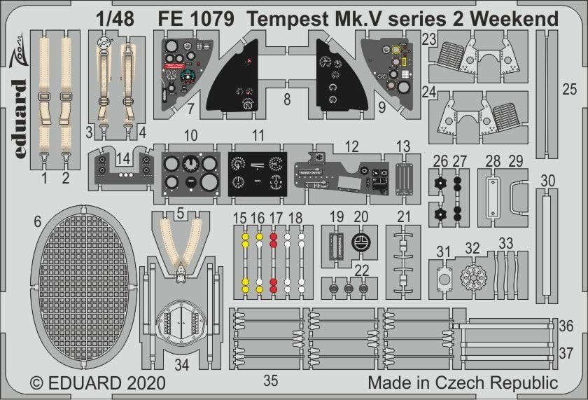 Eduard FE1079 Tempest Mk.V série 2 Weekend 1/48 EDUARD