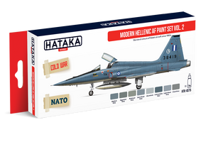 Coffret de peinture Hataka HTK-AS75 Modern Hellenic AF vol. 2, 8 x 17 ml