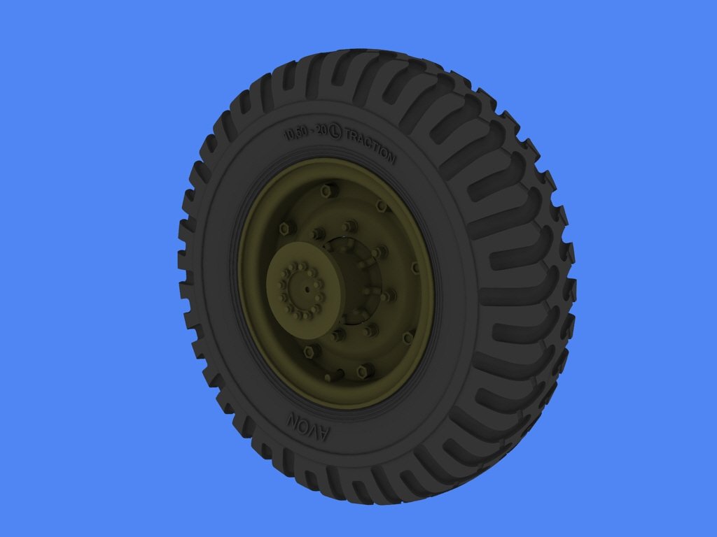 Roues de route Panzer Art RE35-262 Bedford QLC (AVON) 1/35 – immagine 2
