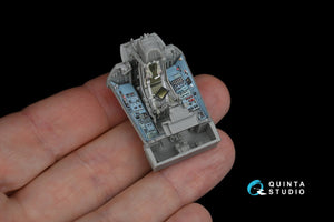 Intérieur imprimé en 3D et coloré sur papier décalcomanie Quinta Studio QD48172 Su-33 (pour kit Kinetic) 1/48 – immagine 6