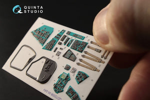Intérieur imprimé en 3D et coloré sur papier décalcomanie Quinta Studio QD72006 Mi-24V (pour kit Zvezda) 1/72 – Bild 3