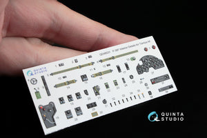 Intérieur imprimé en 3D et coloré sur papier décalcomanie Quinta Studio QD48031 P-38F (pour maquette Tamiya) 1/48 – image 4