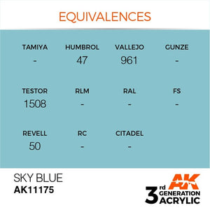 AK Interactive AK11175 BLEU CIEL – STANDARD 17 ml – image 2