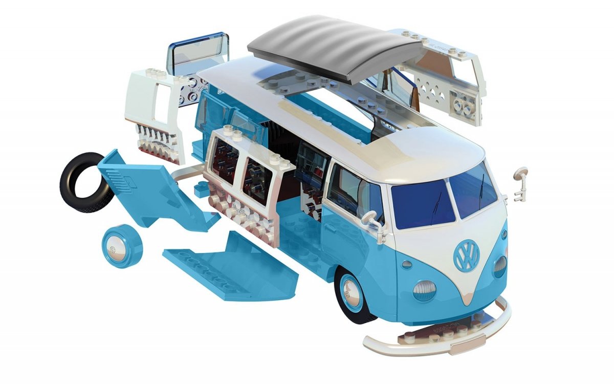 Airfix 6024 CAMION VOLANT Combi VW bleu – immagine 4