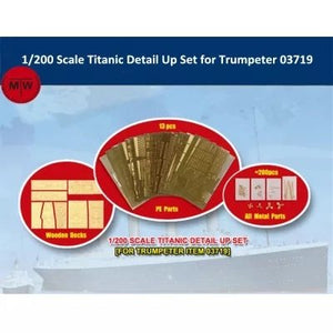 J&amp;#39;adore le kit 66600 Titanic Detail Up Set Trumpeter 03719 1/200  – immagine 2