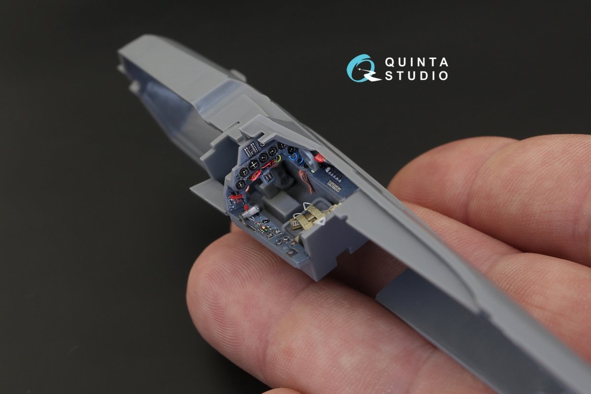 Intérieur imprimé en 3D et coloré sur papier décalcomanie Quinta Studio QD48142 FW 190D-9 (pour maquette Tamiya) 1/48 – image 3