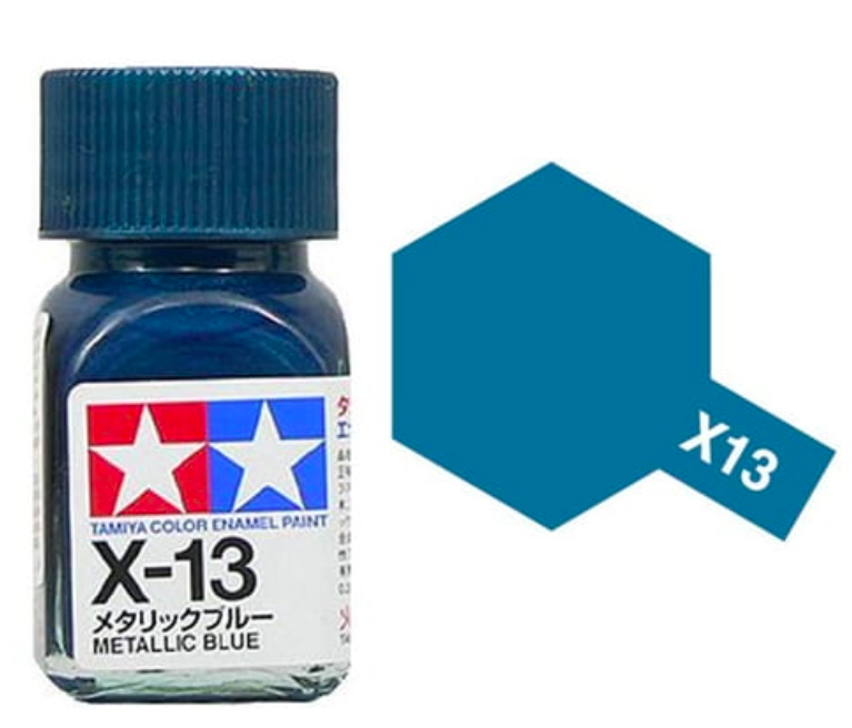 Peinture émail Tamiya X13 Bleu métallisé (80013)