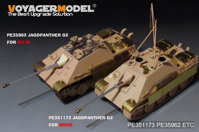 Kit de mise à niveau de base Voyager Model PE351173 Sd.Kfz.173 Jagdpanther G2 Version de la Seconde Guerre mondiale (pour MENG TS-047) 1/35 – image 5