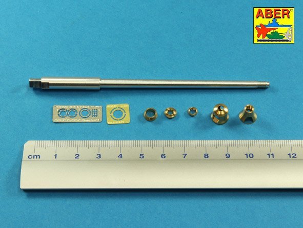 Canon Aber 35L-215 pour canon allemand de 8,8 cm Kw.K 43 (L/71) utilisé sur la tourelle Porsche du Tiger B - version tardive pour maquette TAKOM (1/35) – image 4