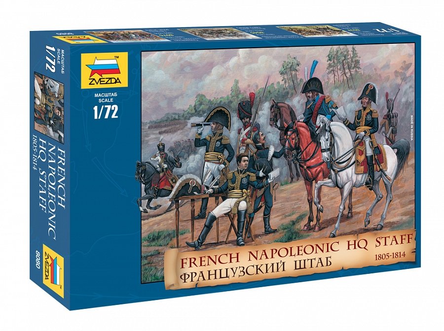 Zvezda 8080 État-major Napoléonien Français 1805-1814 1/72