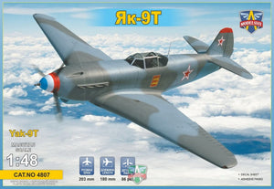 Maquette Modelsvit 4807 Yak-9T chasseur antichar soviétique de la Seconde Guerre mondiale au 1/48