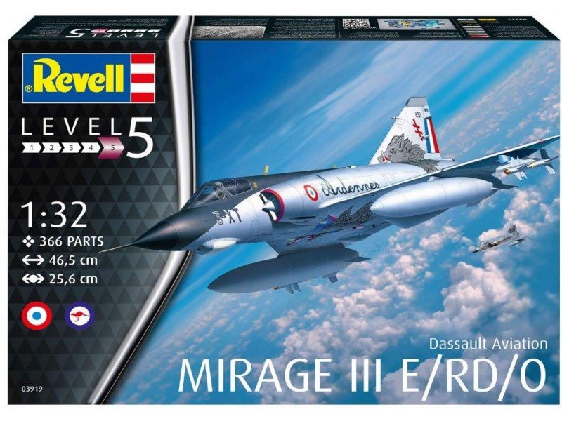 Revell 03919 Dassault Mirage III E/RD/O 1/32 