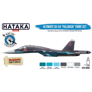 Kit de peinture Hataka HTK-BS58 Ultimate Su-34 « Fullback » (6 x 17 ml)