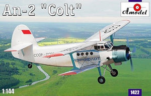 Maquette A-Model 01422 Antonov AN-2 Colt soviétique (biplan Aeroflot) 1/144