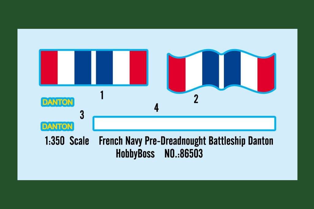 Hobby Boss 86503 Cuirassé Danton, pré-dreadnought de la Marine française, échelle 1/350 – immagine 2