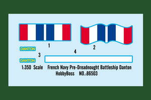 Hobby Boss 86503 Cuirassé Danton, pré-dreadnought de la Marine française, échelle 1/350 – immagine 2