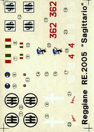 Techmod 72069 - Reggiane Ré 2005 (1/72)
