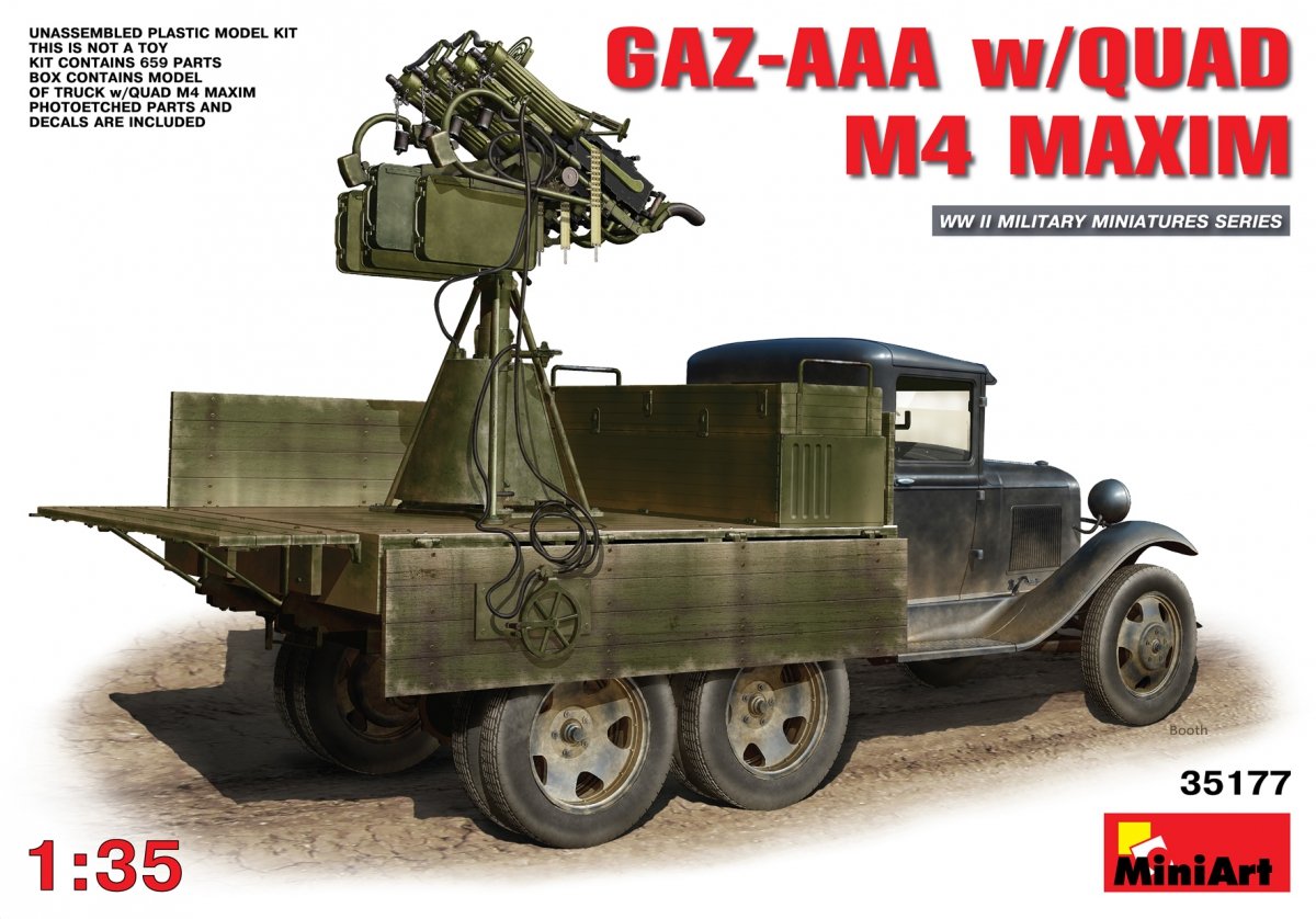 MiniArt 35177 GAZ-AAA avec QUAD M4 MAXIM (1/35)