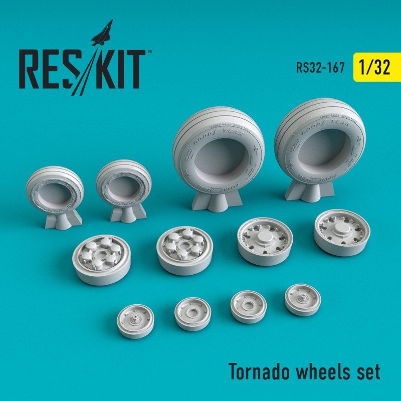 RESKIT RS32-0167 Jeu de roues Tornado 1/32 