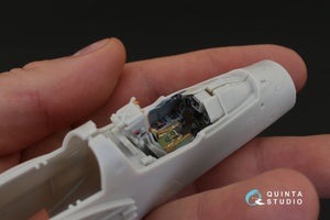 Intérieur imprimé en 3D et coloré sur papier décalcomanie Quinta Studio QD48113 Mirage 2000C (pour kit Kinetic) 1/48  – immagine 6