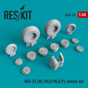 RESKIT RS48-0253 Jeu de roues MiG-23 (ML/MLD/MLA/P) 1/48