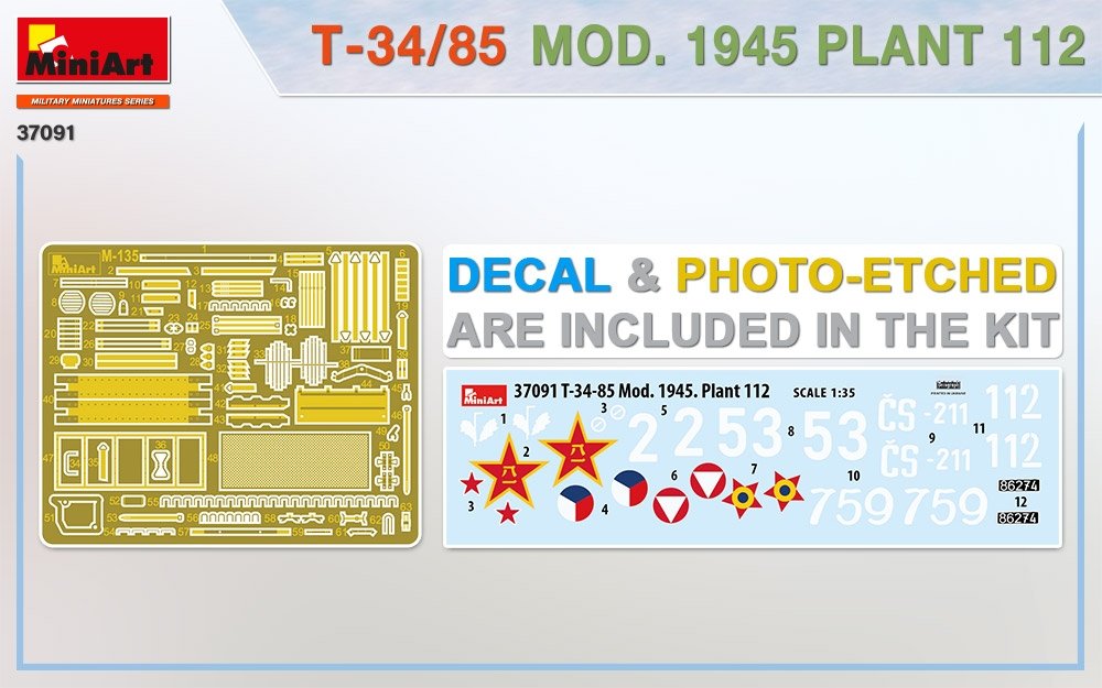 MiniArt 37091 T-34/85 Mod. 1945. Usine 112 1/35  – Bild 5