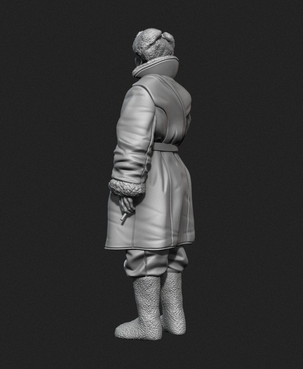 Panzer Art FI35-129 Officier de char soviétique en manteau de peau de mouton n° 1 1/35 – imagen 2
