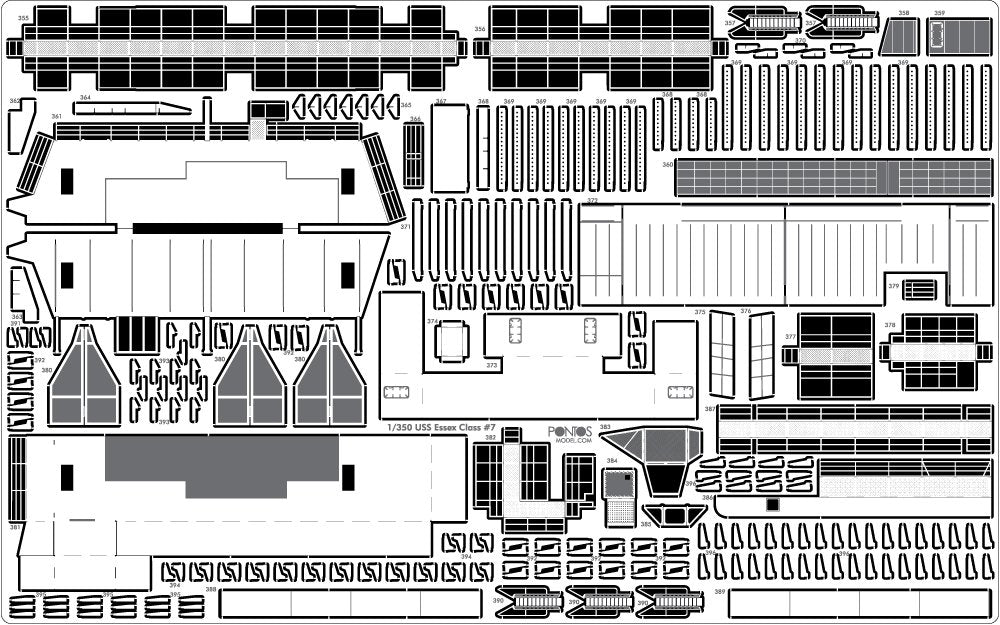 Pontos 35006F1 USS CV-9 Essex 1943 Kit de détails (1/350) – image 18