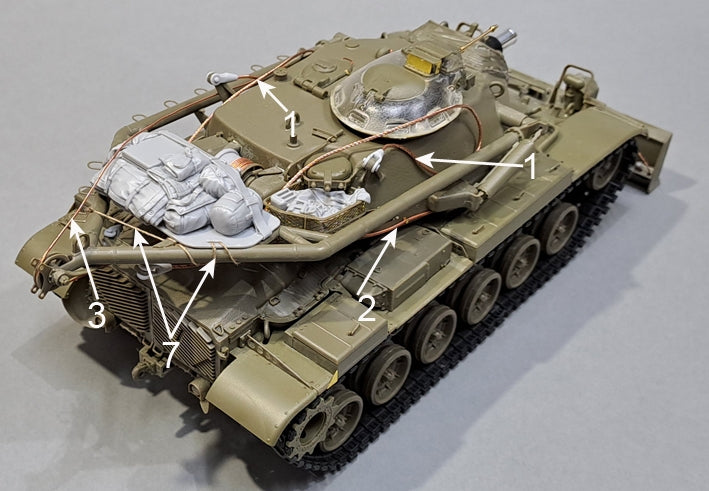 Kit de mise à niveau Eureka XXL ER-3571 pour le véhicule de génie de combat M728, compatible avec la maquette AFV Club 35254 au 1/35 – image 12