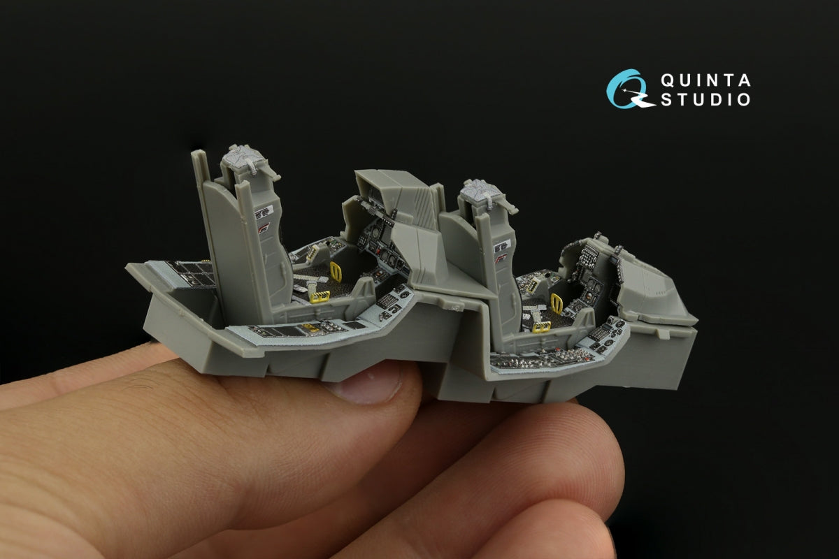 Intérieur imprimé en 3D et coloré pour le F-16D Block 50 de Quinta Studio QD48408 (outillage Kinetic 2022), échelle 1/48 – Bild 11