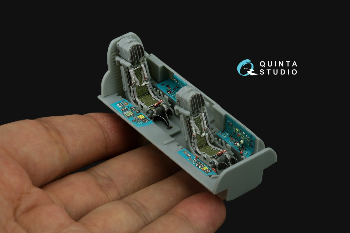 Intérieur imprimé en 3D et coloré sur papier décalcomanie Quinta Studio QD48504 MiG-31B (Hobby Boss) 1/48 – imagen 10