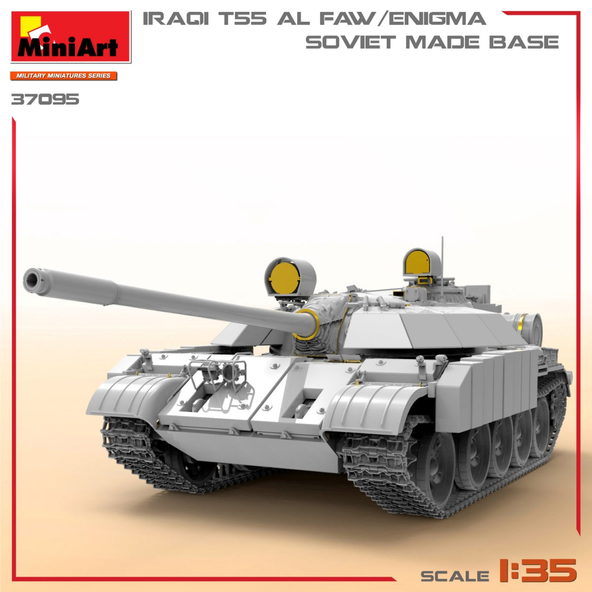 MiniArt 37095 T-55 IRAKIEN AL FAW/ENIGMA. SOCLE DE FABRICATION SOVIÉTIQUE 1/35 – image 2