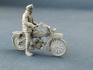 Copper State Models F32-060 Motard de liaison allemand debout avec une moto (moto non incluse) 1/32  – Bild 3