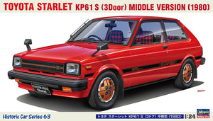 Hasegawa HC63-21163 Toyota Starlet KP61 S (3 portes) Version intermédiaire (1980)