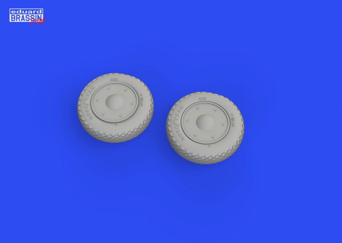 Roues Eduard 672300 F4F (version tardive) avec jantes - IMPRESSION ARMA HOBBY 1/72