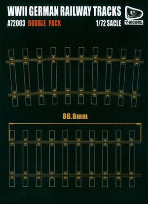 T-Model A72003D Rails de chemin de fer allemands de la Seconde Guerre mondiale - PACK DOUBLE 1/72