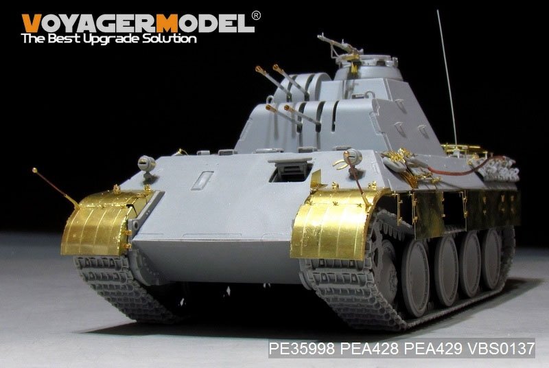 Maquette Voyager PE35998 FlaKPanzer V allemand de la Seconde Guerre mondiale, canon antiaérien FlaKvierling 20 mm MG 151/20, version de base pour TAKOM 2105 au 1/35 – image 2